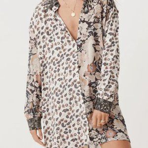Spell Renew Patchwork Shirtdress in Winter